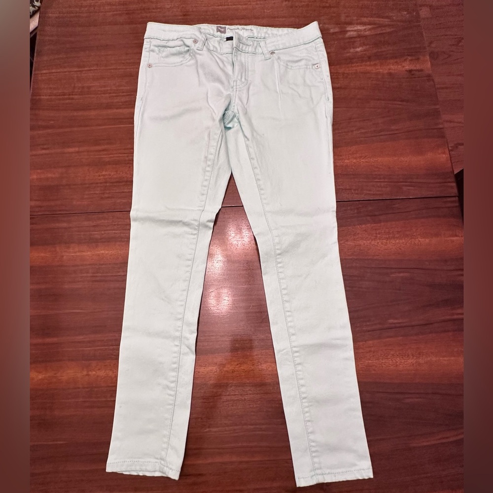 Light mint green ladies Massimo size 4 jeans.